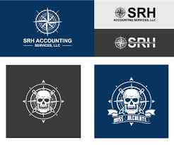 Do you have a better srh logo file and want to share it? Logo Design For I Want The Same Graphic 2 Different Ways I Want One Nautical Compass By Itself For Srh Accounting Services Llc In Arial Font That Will Be Used For Letterhead