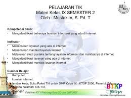 Maybe you would like to learn more about one of these? Ppt Pelajaran Tik Materi Kelas Ix Semester 2 Oleh Mustakim S Pd T Powerpoint Presentation Id 469497