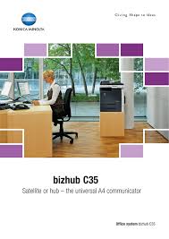 Find everything from driver to manuals of all of our bizhub or accurio products Bizhub C35 Manualzz