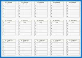 73 Great Images Of Free Printable Wedding Seating Chart