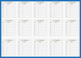 73 great images of free printable wedding seating chart