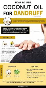 How To Remove Dandruff With Coconut Oil Oils For Dandruff Coconut Oil For Dandruff Dandruff Remedy Coconut Oil