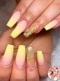 Pin On Ombre Nails Ombre Acrylic Nails Pink Acrylic Nails Acrylic Nails Yellow