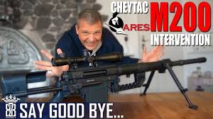 Cheytac started by designing a round more capable at extended ranges in terms of precision and energy on target for military applications (the.408 cheytac), then designed a rifle to fire the round. Ares Cheytac M200 Intervention Airsoft Version1 Deutsch Youtube