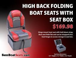 Great for yatch, inflatable boat. Bassboatseats Com On Twitter Add Some Style And Storage To Your Bass Boat With Our High Back Folding Boat Seat With Seat Box Shop Now Https T Co Lkxhmcldte Https T Co Qopacnqenj