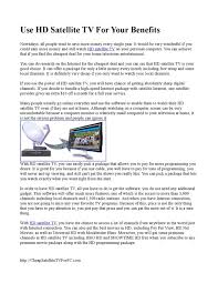 We have updated our privacy policy. Use Hd Satellite Tv For Your Benefits By Penny Mena Issuu