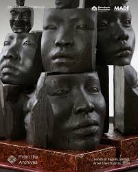 Facets of Tragedy” by Arnel David Garcia captures the micro-expressions  that fleetingly cross the face in times of anguish. It depicts visual cues  hinting at tragedy, from the downward slump of lips