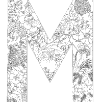 Click for other letters painting. Plant Alphabet Letter M Coloring Pages Surfnetkids