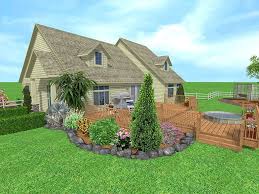 Landscape Around Patio Realtime Landscaping Pro Includes A Huge Variety Of Palms Landscaping Around House Landscape Design Software Landscaping Around Deck