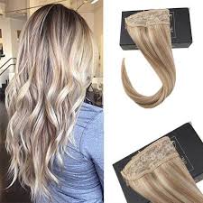 Flip On Human Hair Extensions No Clip No Glue Silky Straight Ash Blonde Highlight Bleach Blonde P18 613 Www G Human Hair Extensions Hair Extensions Best Hair