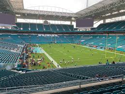 hard rock stadium view from club level 235 vivid seats