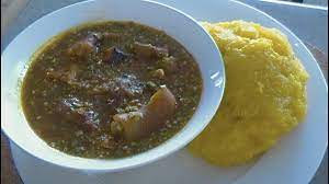 Garri, which is made by fermenting and roasting cassava root, is one of the staple foods in west african cuisine. Okra Soup With Gari Plain Cameroonian Cuisine Youtube