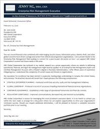 Enterprise Risk Management Executive Cover Letter Sharon Graham