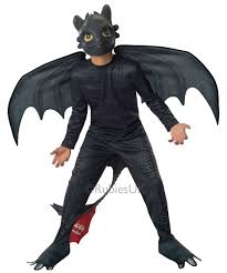 Details About Toothless Night Fury Boys Fancy Dress Train Your Dragon 2 Kids Childrens Costume