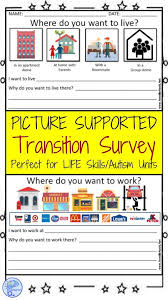 Student Transition Worksheet And Parent Survey For Life Skills In 2020 Life Skills Parent Survey Life Skills Lessons