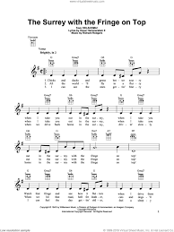 We did not find results for: Hammerstein The Surrey With The Fringe On Top From Oklahoma Sheet Music For Ukulele