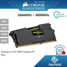Great savings free delivery / collection on many items. Corsair Vengeance Lpx Ddr4 Ddr4 2666mhz 3000mhz 3200mhz 3600mhz Desktop Dimm Pc Ram 32gb 16gb 8gb Shopee Malaysia