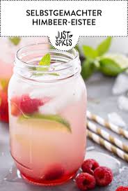 Selbstgemachter Himbeer Eistee Rezept Eistee Rezept Eistee Rezepte