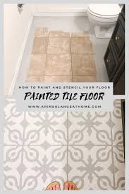 Painting stucco takes a bit more effort, and paint, than painting a smooth surface, but the results are worthwhile, and properly preparing th. How To Paint Tile Floors Arinsolangeathome Painting Tile Floors Tile Floor Diy Painted Bathroom Floors