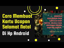 Cara Membuat Kartu Ucapan Selamat Natal Di Android Desain Kartu Natal Di Aplikasi Canva Youtube