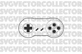 Snes Super Nintendo Video Game Controller 2 Svg Dxf Eps Png Etsy Video Games Nintendo Video Game Controller Super Nintendo