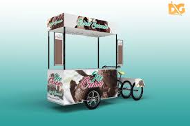 Awesome Ice Cream Cart Mockups Mockup Free Psd Logo Design Mockup Logo Mockups Psd