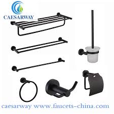 Robe hook / towel hook, toilet paper holder, 24 inch towel bar, towel ring; China Black Chrome Rose Gold Brass Bath Hardware Set Bathroom Accessory Ss Bathroom Accessories China Ss Bathroom Accessories Bathroom Accessories Design