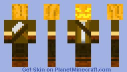 Jack o lantern minecraft skin. Jack O Lantern Head Miner Minecraft Skin