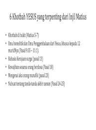 Hidup di dalam terang renungan 2 : Khotbah Khotbah Yesus Adakalanya Orang Kristen Bertemu Dengan Orang Semacam Itu Pada Akhirnya Pdf Document