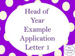 Maybe you would like to learn more about one of these? Head Of Year Head Of House Pastoral Supporting Statement Covering Letter Application Example 1 Teaching Resources