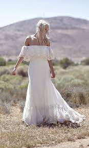 Lu Bohemian Bridal Gown Hippie Wedding Dresses Gowns Bohemian Bride Dress Casual Wedding Dress Boho Bridal Gowns