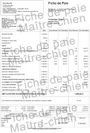 Fiche De Paie Maitre Chien Specificites Avantages Et Obligations Fiche Paie Net