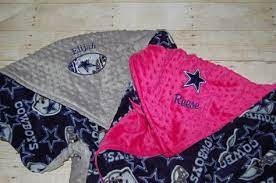 Personalized Dallas Cowboys Baby Blanket Toddler Custom Made Etsy Dallas Cowboys Baby Baby Cowboy Baby Girl Blankets