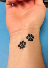 Small paw prints temporary tattoo / 5 tiny paw prints tattoo newyoutattoo. Tattoos Black Dog Paw Prints Dog Paws Print Tattoos Dogs Paw Print Print Tattoos Neck Tattoo Pawprint Tattoo