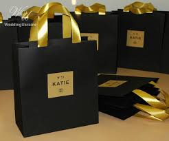 30th Birthday Goodie Bag Ideas Black Gold Chanel Theme Birthday Gift Bags With Satin Ribbon Birthday Gift Bags Birthday Souvenir 30th Birthday Gifts