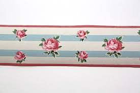 Shabby Chic Wallpaper Border Vintage Wallpaper Border Trimz Shabby Chic Blue And Pink Roses And Wallpaper Border Shabby Chic Wallpaper Vintage Wallpaper