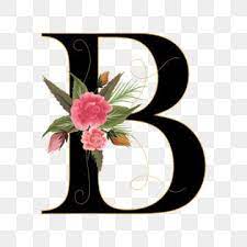 Alphabet B With Flower Font Made Of Paint Floral And Leaf Watercolor Alphabet Letters Watercolor Vector Flowers Clipart Png And Vector With Transparent Backg Floral Painting Watercolor Flower Background Vector Flowers