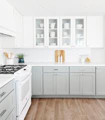 The very clean and simple lines of the cabinets matches the popular gray and white combination and gives your space a clean yet stylish appeal. Get The Look The Two Tone Kitchen Diy Kitchen Renovation Kitchen Renovation Kitchen Cabinet Design