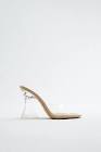 VINYL SANDALS WITH METHACRYLATE HEEL Zara