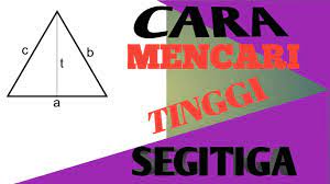 Rumusnya dengan menggunakan rumus pythagoras di atas: Cara Menghitung Tinggi Segitiga Jika Diketahui Luas Alasnya Youtube