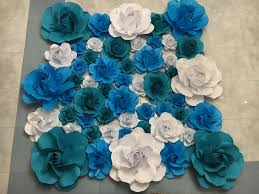 Check spelling or type a new query. Blue Green Sky Blue And White Paper Flower Backdrop By Gellediy Paper Flowers Paper Flower Backdrop Flower Backdrop