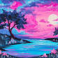 Pink Moonlight Glow - Paint and Sip in Houston