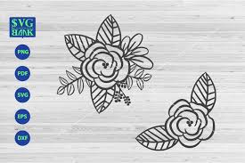Download Bouquet Flower Corner Graphic By Svgbank Creative Fabrica
