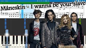 Ab i wanna be your slave db i wanna be your master ab i wanna make your heartbeat db run like rollercoasters ab i wanna be a good boy db i wanna be a gangster ab ʼcause you can be the beauty db and i could be the monster ab i love you since this morning db not just for. Maneskin I Wanna Be Your Slave Piano Tutorial Sheets Midi Synthesia Youtube