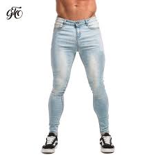 Skinny Stretch Jeans Light Blue Ripped Denim Jeans Super Skinny Jeans Men Skinny Jeans Men Denim Jeans Ripped