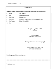 Contoh surat izin tidak masuk kuliah karena tugas kantor. Doc Form Surat Ijin Terlambat P Cepat Hari Laksono Academia Edu