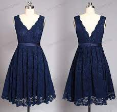 Navy Blue Lace Bridesmaid Dressesshort Wedding Party By Loveinprom Short Lace Bridesmaid Dresses Navy Blue Bridesmaid Dresses Navy Lace Bridesmaid Dress