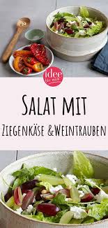 Salat Mit Ziegenkase Weintrauben Salat Mit Ziegenkase Hauptgericht Einfache Gerichte