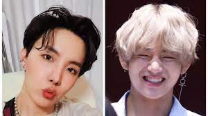 Portrait of beautiful happy woman holding heart shaped hands near eyes. Bts J Hope And V Aka Kim Taehyung S Cute Moments Together See Videos Iwmbuzz
