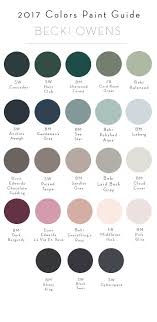 2017 Color Paint Guide Paint Colors New Paint Colors